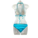 Ralph Lauren Blue Label Bikini Cable Knit Halter Preppy Y2K Vintage Size XS Photo 5