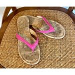 Jack Rogers pink stitch flip flop sandals size 6 Photo 1