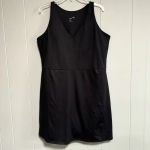 Gap NWT GAPFIT Active Tank Dress True Black Hidden Inner Short Phone PocketSize XXL Photo 1