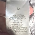 Liz Claiborne Capri Pants Womens 12 Black White Floral Print Cropped Casual Photo 7