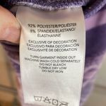 Cozy Casual Striped Velour Lounge Pants Purple Lavender‎ Drawstring Waist Comfortable Photo 3