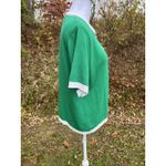 Short Sleeve Women’s Cardigan Sweater Green Size M Photo 4