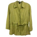 Saint Tropez West Blouse Womens M Used 100% Linen Photo 13