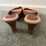 Fioni Women’s  Brown sandal heels size 10 leather shoes slip on Photo 5