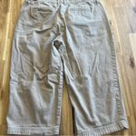 st. john's bay St. John’s Bay Stretch Capris Tan Pinstripe Size 14 Photo 3