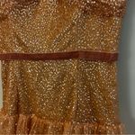 NWT Marchesa Notte Glitter Tulle Cocktail Dress in Rose Pink Gold Size 6 Photo 8