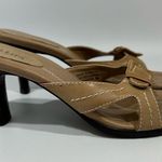 Two Lips Vintage Tan Leather Kassandra Buckle Heels Sandals 8 Photo 4
