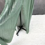 Pretty Little Thing Glitter Dress Womens US 4 Pleated Emerald Green Skater Glam Photo 2