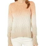 Faherty  Womens Organic Cotton Knit Ombre Sunset‎ Dip Dye Pullover Sweater Medium Photo 0