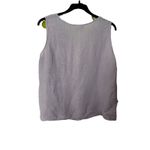 Bryn Walker  Shirt Womens Large Purple Lavender Linen Sleeveless Tank A-Line Photo 1