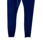 Athleta  Elation Velvet Cropped Leggings Women’s Size Medium Blue Scaro Yoga Photo 3