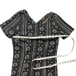 Hollister Navy & White Print Floral Design Short Sleeve Dress Crisscross Straps Photo 6