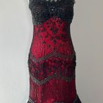 Vintage Gothic Prom Dress Red Size M Photo 7
