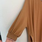 Cuyana French Terry Long Cardigan in Camel SM/MD Photo 2