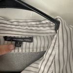 Adrianna Papell Gray Knit Collared Button Layered Tunic Sweater S Career Preppy Photo 6