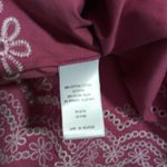 BCBG Max Azria Sleeveless Top with Embroidered Hem Bow Tie Back Size M Photo 4