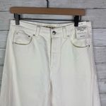 Madewell The Curvy Pieced Barrel-Leg Jean White Size 28 Photo 3