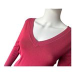Bloom Italia women’s Size Medium Red V neck Sweater​​​​ Photo 8