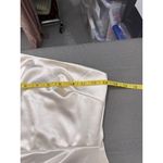 Windsor  Ivory Satin Ruched Bodycon Dress XS Photo 6