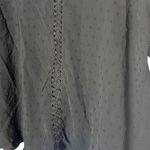 Rosriss 4XL Lace Trim Swiss Dot Blouse Black Elevated Basic Feminine‎ Workwear Size 4X Photo 2