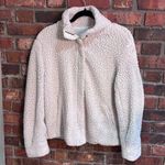 Thread & Supply womens sherpa teddy bear cozy warm zip up jacket ivory S Photo 0