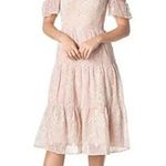 Dress the Population River Fit and Flare Midi Dress Blush Pink Womens Medium Photo 0