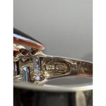 Sterling Silver 925 Simulated‎ Blue & Purple Ring Size 8 Topaz & Amethyst Photo 2