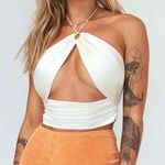 Princess Polly Odette Satin Halter Top Photo 0