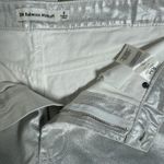 Rebecca Minkoff  Silver Metallic Straight Leg Jeans Size 8 Y2K Photo 4