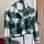 A'Gaci Green Plaid Flannel Shirt Photo 0