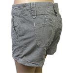 Tommy Hilfiger  Mid Rise Striped Blue White Seersucker Cuffed Shorts Womens 8 Photo 1