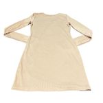 SheIn Tan Long Sleeve Ribbed  Dress With Buttons Photo 1