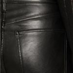 Gap  High Waisted Slim Fit Vegan Leather Pants in Black Size 27 or 4 Regular Photo 5