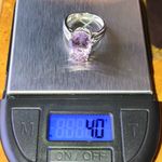 Natural Lavender Amethyst Sterling Silver Cocktail Ring Size 5.75 Photo 8