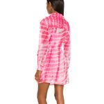 H:ours Jaqi Wrap Dress in Fuchsia Tie Dye Small Photo 2