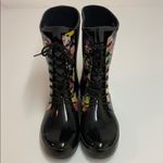 Roma Epaga' Floral Rain Boot size 8 Black Photo 3