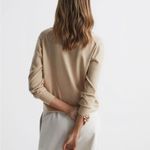 Reiss  merino wool collared knit v neck sweater Photo 12