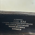 LOGO By Lori Goldstein LOGO Lori Goldstein Women’s Liza Leather Reptile Embossed Black Pointed Heels Photo 8