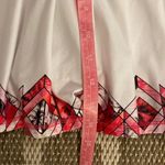 Lucky in love white tennis skirt with geometric trim, size large Photo 7