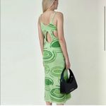 House of Sunny The Galaxy Hockney Dress Green Multi Print Women’s Size 6 Medium Photo 2