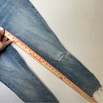 We The Free | Blue Acid Wash Size 26 Ankle Cropped Jeans with Raw Hem Photo 5