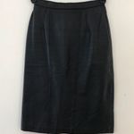 Vintage 90s High Waist Leather Skirt S/M Black Photo 0