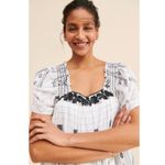 Free People Western Bohemian Jamie Embroidered Maxi Dress Size Large Ethereal Photo 12