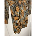 VICI Snakeskin Print Mini Dress Long Sleeve V Neck Bodycon small s Photo 1