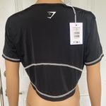 Gymshark  Stitch Feature Crop Top Black Photo 2