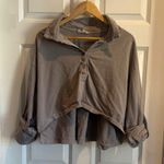 Peach Love California  Gray Crop Top Photo 0