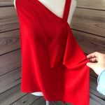 Sunday in Brooklyn Anthropologie Red Asymmetric Tank Top  Photo 2