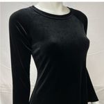 🖤 MODA INTERNATIONAL black velvet LONG SLEEVE. Stretchy DRESS holiday cocktail 🖤 Photo 2