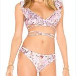 MINKPINK REVOLVE Summer Meadow Frill Wrap Bikini in Floral & Matching Floral S Photo 0
