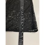 Black Lace Kaftan/Vest, Ruffle Sleeves, Sheer Size L Photo 8